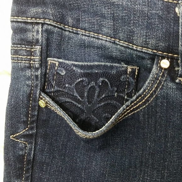 WHBM Blanc Cuffed Crop Jeans Sz 4 - Picture 3 of 8